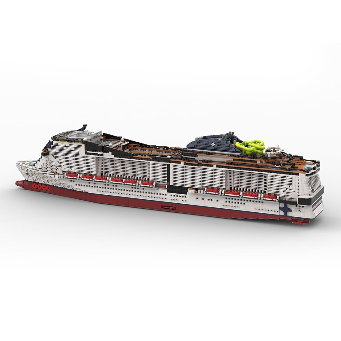 Amazon.co.jp: WOWOBONTOY クルーズ船 ビルディングブロックセット MOC